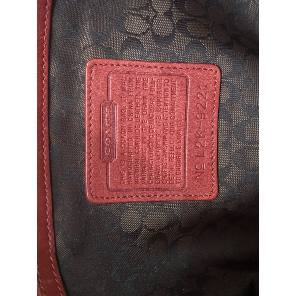 Vintage Coach Red Ergo Shoulder Bag Large 9921 - Picture 15 of 16
